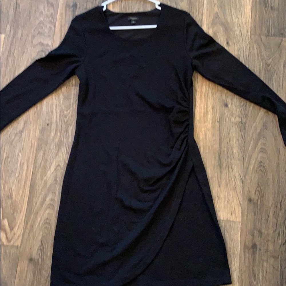Long sleeve black dress